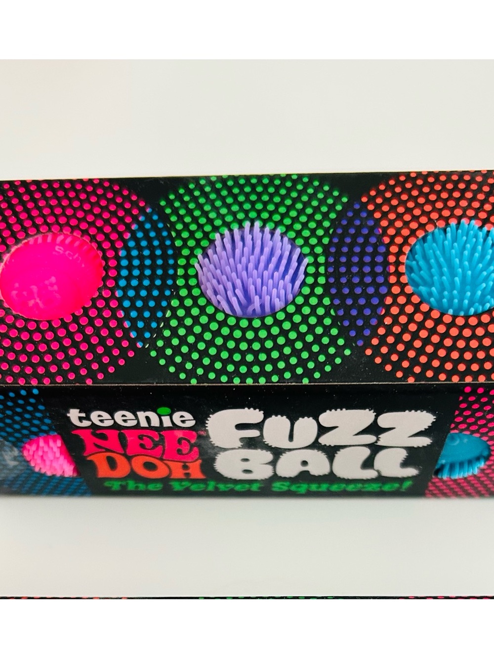 Teenie NEEDOH Fuzz Ball 3-Pack - Bright Pink, Purple, Blue